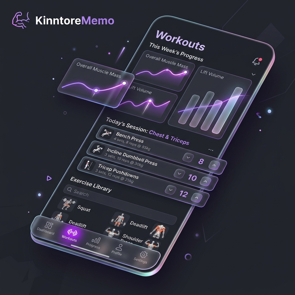 KinntoreMemo App preview screen